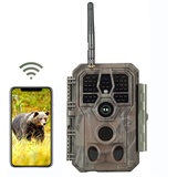 Folgtek WLAN Wildkamera Beobachtungsmonitor 48MP 1296P mit Nachtsicht 30m Bewegungsaktivierung IP66 Wasserdicht 2,4 Zoll LCD Bildschirm 0,1s Auslösezeit für Wildtiere Jagd und Heimsicherheit