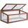 Outsunny Frühbeet Holz, Mini Gewächshaus 100 x 65B x 40H cm-Braun