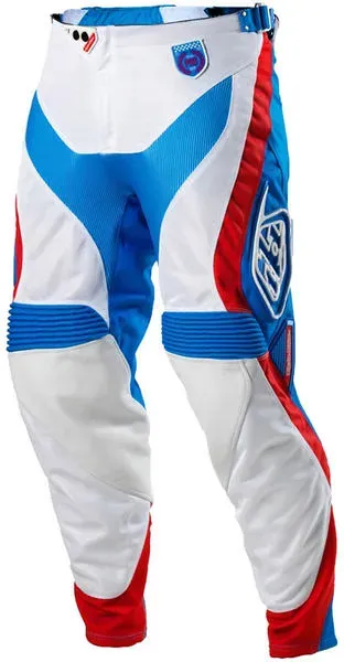 Troy Lee Designs SE Pro Motocross Hose, weiss-rot-blau, Größe 28 für Männer