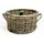Van der Leeden Schirmständer Rattan Ø 48 cm Grau