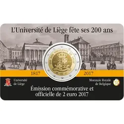 Belgien 2017 2-Euro-Münze '200 Jahre Universität Lüttich'