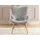 s-style möbel Lounge-Sessel Lenari Cordstoff 71 x 96 x 86 cm Grau