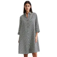 Marc O'Polo Midikleid mit Print-Muster Weiß 34
