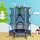 Homcom Kindertrampolin 163 x 163 cm inkl. Sicherheitsnetz Blau