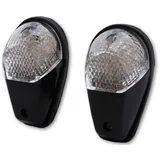 Highsider smart Verkleidungsblinker LED Blinker Schwarz / Linse Klar (Paar), & Hinten