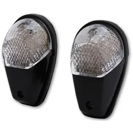 Highsider smart Verkleidungsblinker LED Blinker Schwarz / Linse Klar (Paar), & Hinten