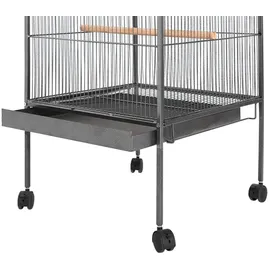vidaXL Vogelkäfig Modellname 54 x 54 x 146 cm schwarz
