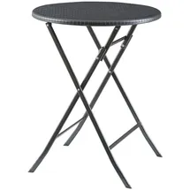 [en.casa] Mark Klapptisch Ø 60 x 74 cm Schwarz