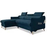 miuform Ecksofa mit Schlaffunktion Sweet Harmony ¦ blau ¦ Maße (cm): B: 228 H: 95
