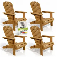 Juskys Korfu Liegestuhl 69 x 85 x 94 cm Natur 4 St.