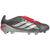 adidas Predator Elite FG Kinder Grau/Rot/Silber 35,5