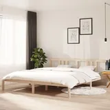 vidaXL Massivholzbett 180 x 200 cm Brown