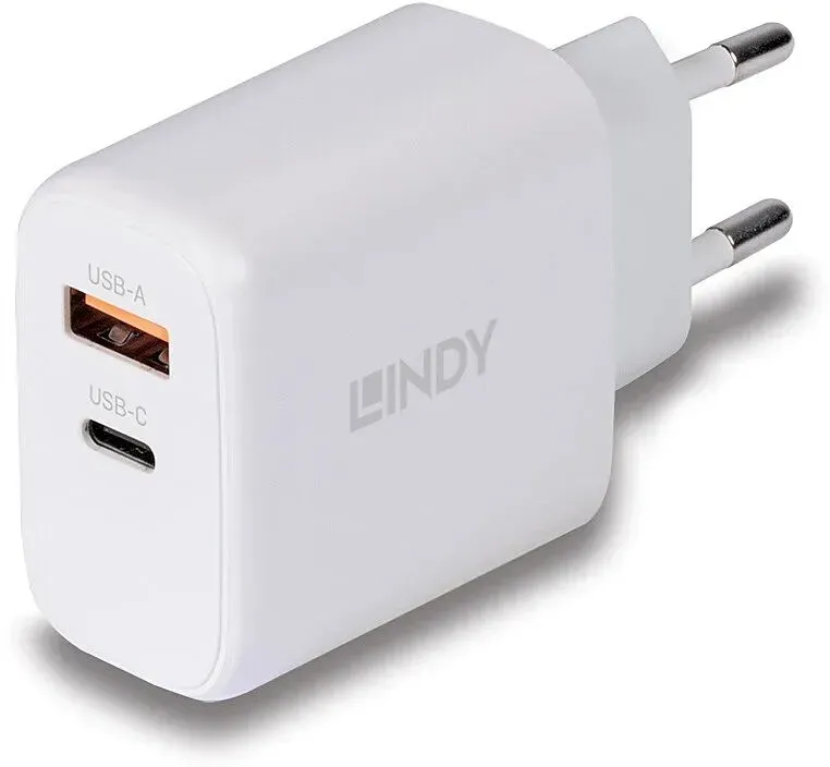 Lindy 73428 Ladegerät für Mobilgeräte Universal Weiß AC Schnellladung Drinnen