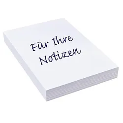 Notizpapier weiß DIN A5, ca. 250 Blatt, 1 Pack