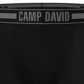 Camp David Boxershorts 2er Pack Schwarz