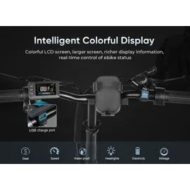 SMARTAI SAMEBIKE E Bike Elektrofahrrad 20" Fat Tire E-Fahrrad klapprad 36V/12Ah Akku,Off-Road Trekking Mountainbike City EBike Herren Damen(CY20) (White)