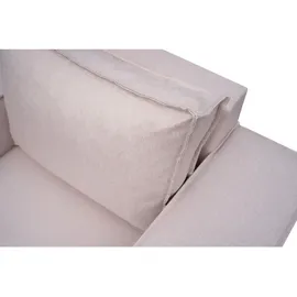 Fun Möbel Eckcouch Stoff 2-Sitzer Grau