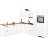 Held MÖBEL Winkelküche »Tinnum«, mit E-Geräten, Stellbreite 240/270 cm weiß