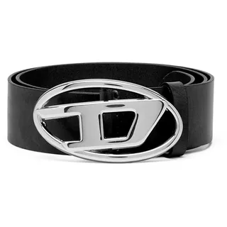 Diesel Unisex Oval D Logo B-1dr W Belt Gürtel, Schwarz/Nickel, 85 - 85