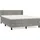 vidaXL Boxspringbett 140 x 200 cm Hellgrau