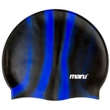 MARU Badekappe, schwarz/blau, One Size-Standard Fit