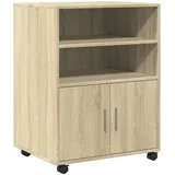 vidaXL Rollschrank Sonoma-Eiche 60x48x81 cm Holzwerkstoff