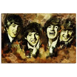 Artland Wandbild »Beatles«, Bilder von berühmten Musikern, (1 St.), als Leinwandbild, Wandaufkleber in verschied. Größen Artland Farbe Bild(er): braun