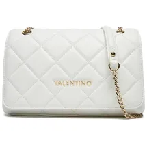 Valentino Ocarina Schultertasche Kunstleder Gold/Weiß