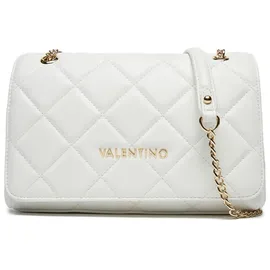 Valentino Ocarina Schultertasche Kunstleder Gold/Weiß