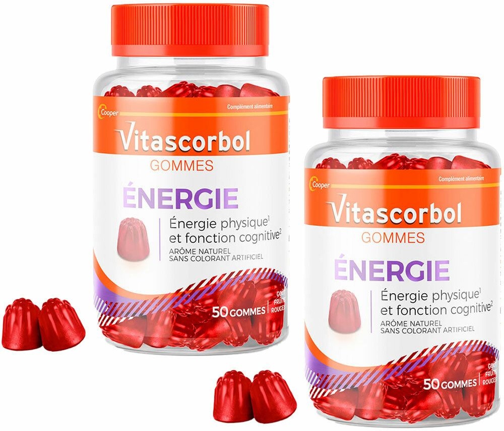VitascorbolGommes Énergie 2x50 pc(s) pastille(s) à sucer