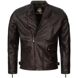Rock Creek Lederjacke Biker-Style Regular Fit