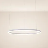s.luce LED Ring Hängelampe Ø 80cm Weiß,