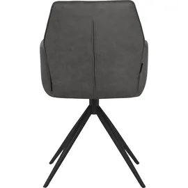 PLACES OF STYLE »Ozias« () Sitz und Rücken gepolstert, Gestell aus Metall schwarz, Sitzhöhe 50 cm, 2er Set,
