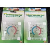 ZWEI  Fensterthermometer   Kunststoff -Aussenthermometer ++ selbstklebend +A+ F