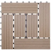 Mendler WPC Bodenfliese Rhone braun 30 x 30 cm 11 St.