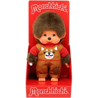 Sekiguchi 203864 - Original Monchhichi Junge mit Latzhose und