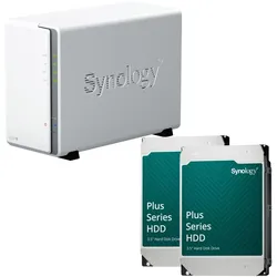 Synology DiskStation DS223J 2 Einschübe NAS-Server Leergehäuse + 16 TB Synology Plus (2x 8TB)