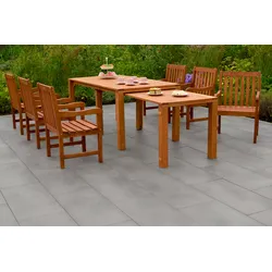 MERXX Garten-Essgruppe »Santos«, (7 tlg.) MERXX natur
