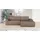 A&J MöbelLand Ecksofa TOTI mit Schlaffunktion. Farbe: Braun 25. - Braun