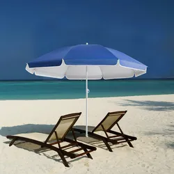 Kingsleeve Sonnenschirm 200cm blau wasserabweisend