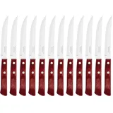 Tramontina Steakmesser 21 cm im 6-er Set, edles Steakbesteck aus rostfreiem Edelstahl