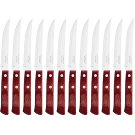 Tramontina Steakmesser 21 cm im 6-er Set, edles Steakbesteck aus rostfreiem Edelstahl