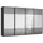 Rauch Schwebetürenschrank SCALE-FYRA 360 x 223 x 68 cm Grau/Schwarz