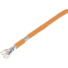 TRU Components TC-7892844 Netzwerkkabel CAT 7 S/FTP 4 x 2 x 0.24 mm2 Orange 50 m