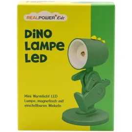 Realpower LED-Tier Taschenlampe Grüner Dino mit Sockel