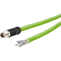 METZ CONNECT 142M7X10010 M12 Netzwerkkabel, Patchkabel CAT 6a S/FTP