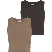 LASCANA Crop-Top Braun 36/38