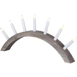 Star Trading LED Kerzen, Kerzenleuchter Aura 7-flammig Holz, natur, ca.29 cm x 62 cm Stimmungsbeleuchtung