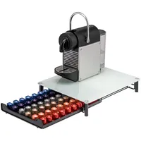 Bremermann Kaffeekapsel-Box Weiß, Metall, 31x7x40.5 cm, Küchen, Küchenmöbel, Küchenregale