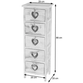 MCW MCW, Kommode Weiß, Holz, 29x86x25 cm, Wohnzimmer, Kommoden + Sideboards, Kommoden